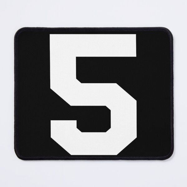 Item preview, Number 5, White five, Sports number 5 designed and sold by TheCultStuff.