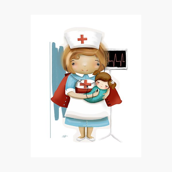 The Little Nurse Photographic Print