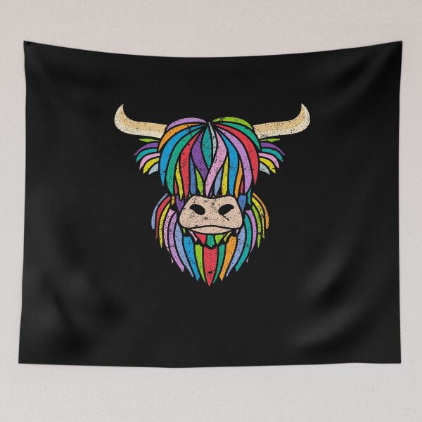 Item preview, Scotland Farm Scotsman Farmer Scottish Rainbow Cow Highland designed and sold by DoSt-997.