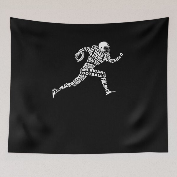 Item preview, Football Touchdown Quarterback Coach Defense Typography designed and sold by DoSt-997.