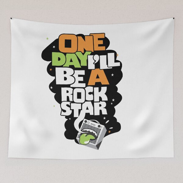 Item preview, One Day I'll Be A Rockstar Design designed and sold by msdesignclub.