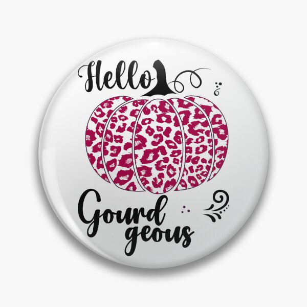 Item preview, Hello Gourdgeous Pretty Leopard Print Fall Pumpkin - Dark Pink designed and sold by PearlMoonGrapes.