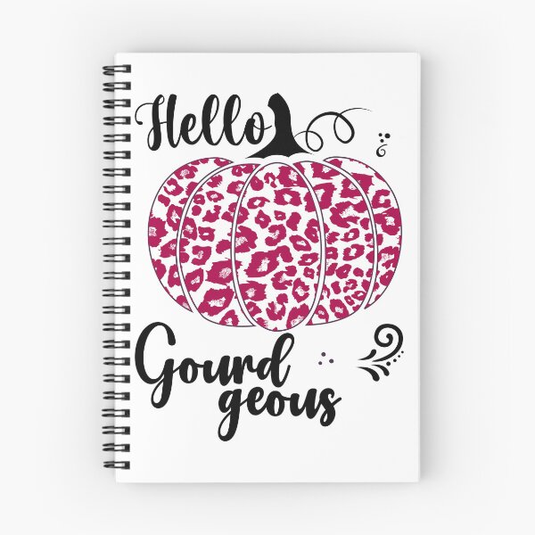 Item preview, Hello Gourdgeous Pretty Leopard Print Fall Pumpkin - Dark Pink designed and sold by PearlMoonGrapes.