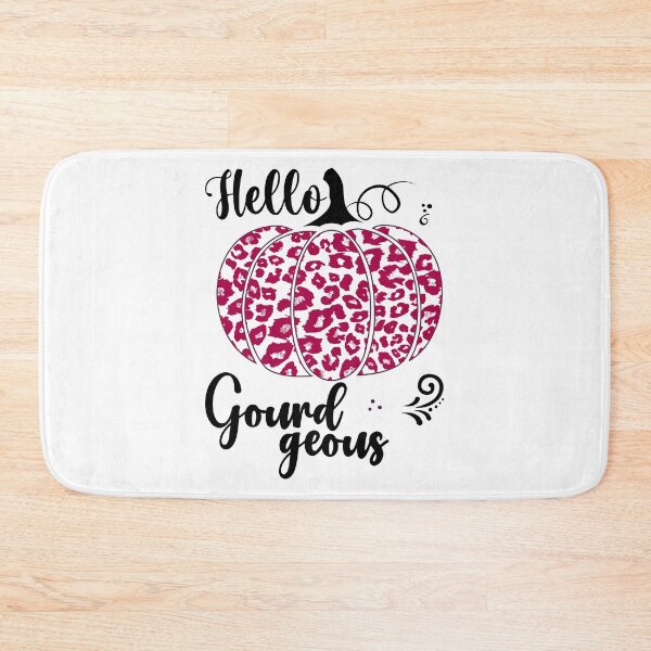 Item preview, Hello Gourdgeous Pretty Leopard Print Fall Pumpkin - Dark Pink designed and sold by PearlMoonGrapes.