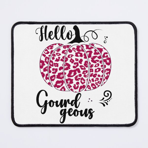 Item preview, Hello Gourdgeous Pretty Leopard Print Fall Pumpkin - Dark Pink designed and sold by PearlMoonGrapes.