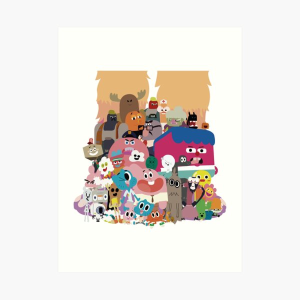 The amazing world of Gumball Art Print