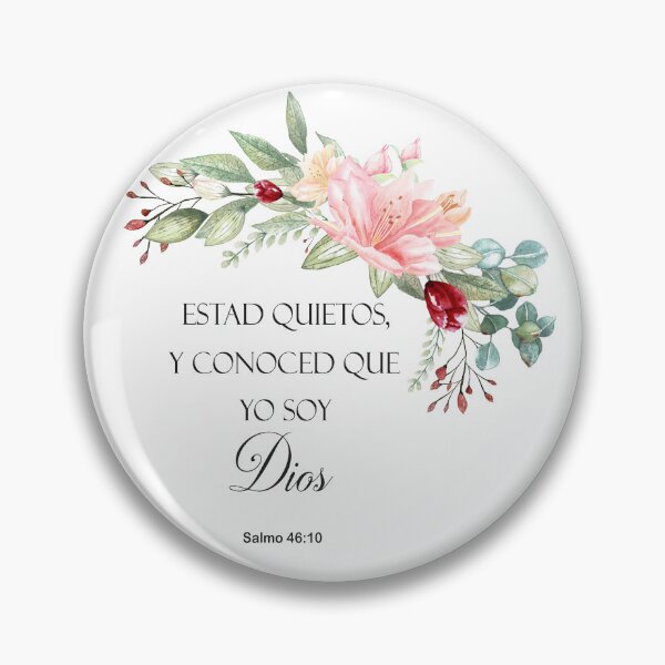Item preview, Salmo 46:10, Spanish Bible Verse designed and sold by latiendadearyam.
