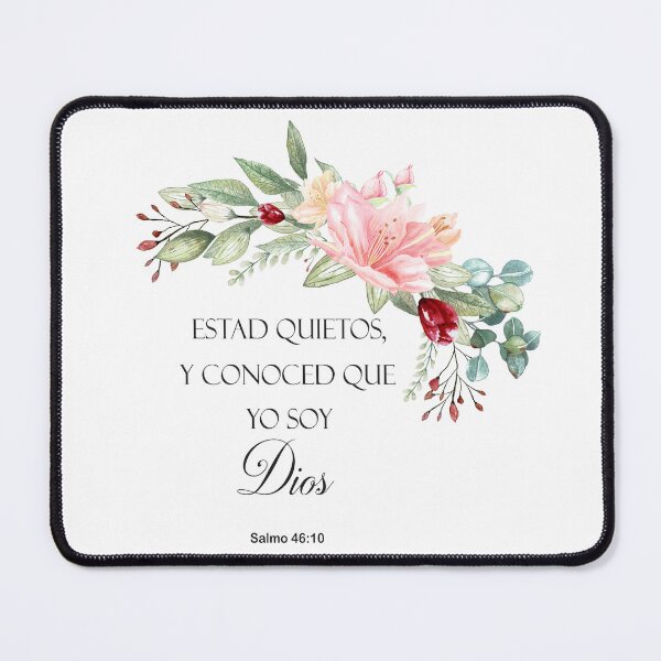 Item preview, Salmo 46:10, Spanish Bible Verse designed and sold by latiendadearyam.