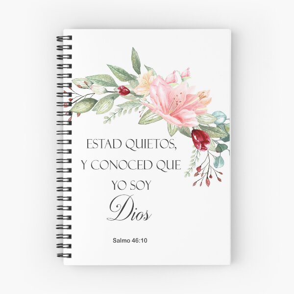 Item preview, Salmo 46:10, Spanish Bible Verse designed and sold by latiendadearyam.