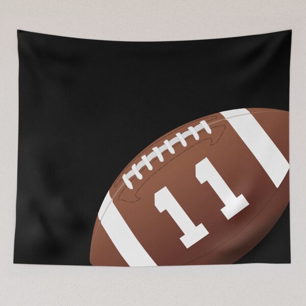 Item preview, American football ball number 11, eleven designed and sold by TheCultStuff.