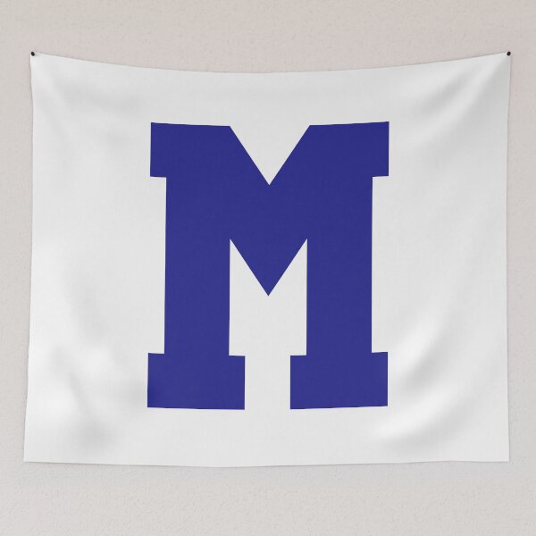 Item preview, Alphabet, Blue M, Sports letter M designed and sold by TheCultStuff.