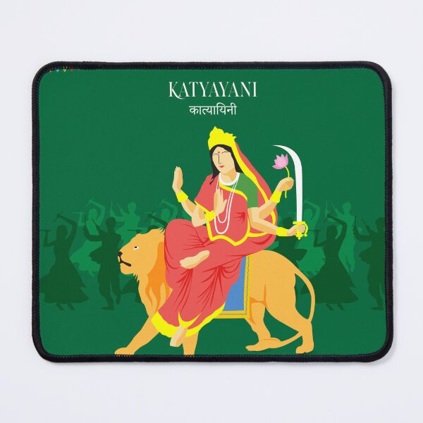 Item preview, Shubh Navratri Poster (Katyayani) - Day- 6 designed and sold by Aislling.