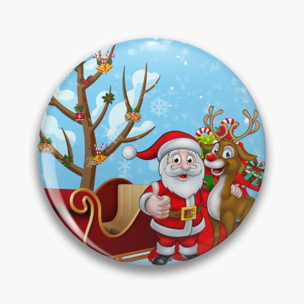 Artikelvorschau, Weihnachtsmann und Rudolf entworfen und verkauft von CreativeMagi.