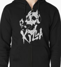 Sudadera con capucha y cremallera KILL-A símbolo