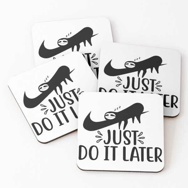 Item preview, JUST DO IT LATER FUNNY SLOTH QUOTE sticker for extrovert people who loves sloths designed and sold by GhostAmine.