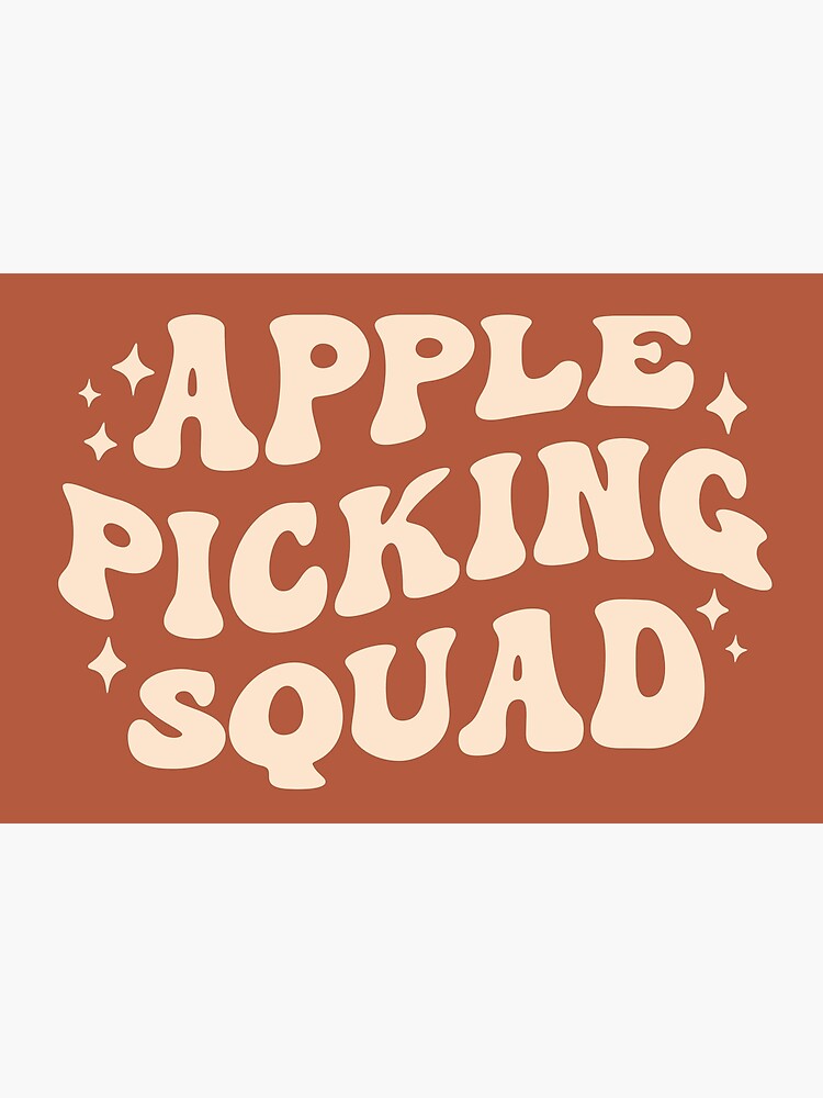 Disover Apple picking squad Apple harvest festival Premium Matte Vertical Poster