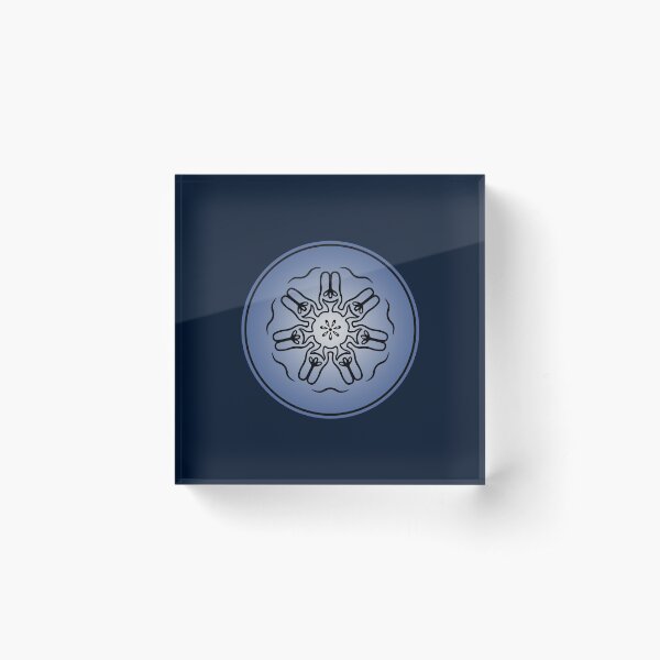 Moon Seal - Anthroposophy Planetary Seals Acrylic Block