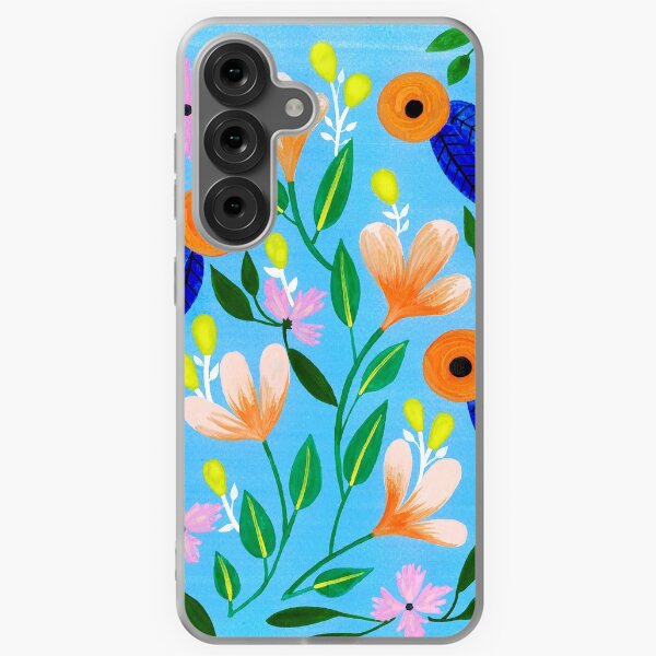Vista previa del artículo con la obra «Flores en azul», diseñado y vendido por artiisan.