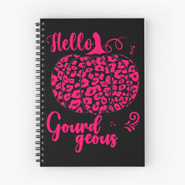 Item preview, Hello Gourdgeous Pretty Leopard Print Fall Pumpkin - Pink designed and sold by PearlMoonGrapes.