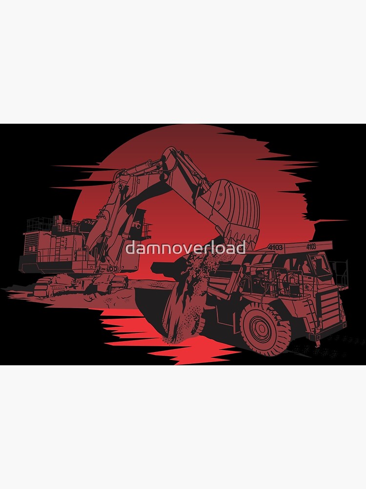 Excavator Hitachi 1900 vs Dump Truck komatsu 465
