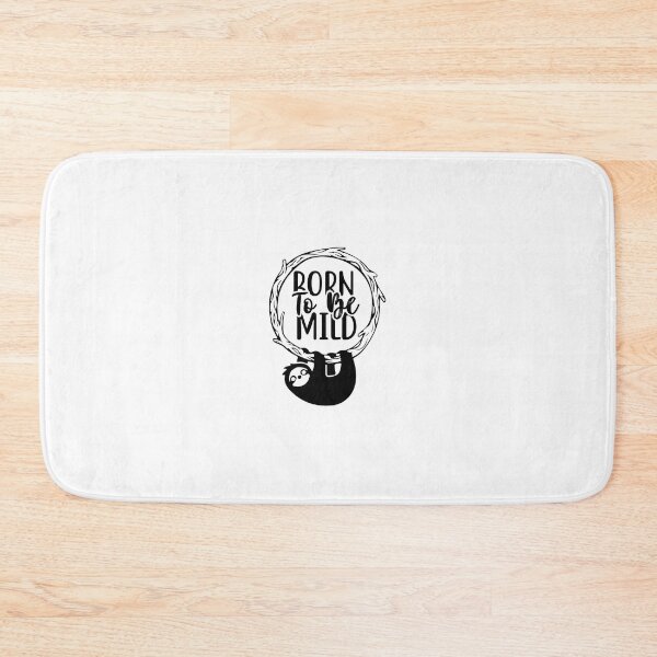 Item preview, BORN TO BE MILD  FUNNY SLOTH QUOTE sticker for extrovert people who loves sloths designed and sold by GhostAmine.