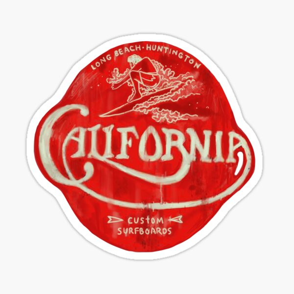 Item preview, Vintage California custom surfboards longboard surf shop long beach, Huntington, retro sixties  designed and sold by Kludoman.