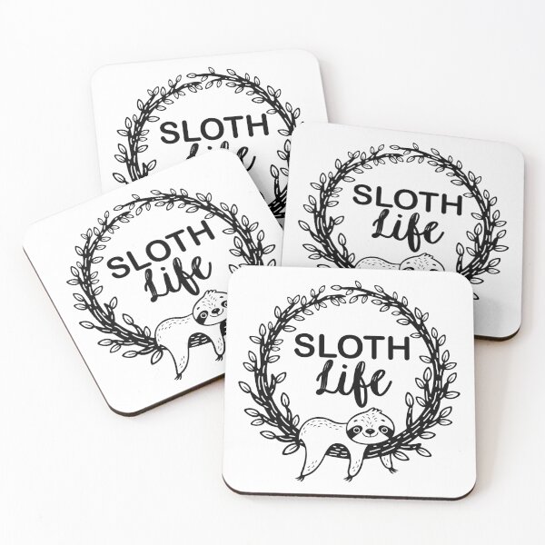 Item preview, SLOTH LIFE FUNNY AND CUTE  SLOTH QUOTE sticker for extrovert people who loves sloths designed and sold by GhostAmine.