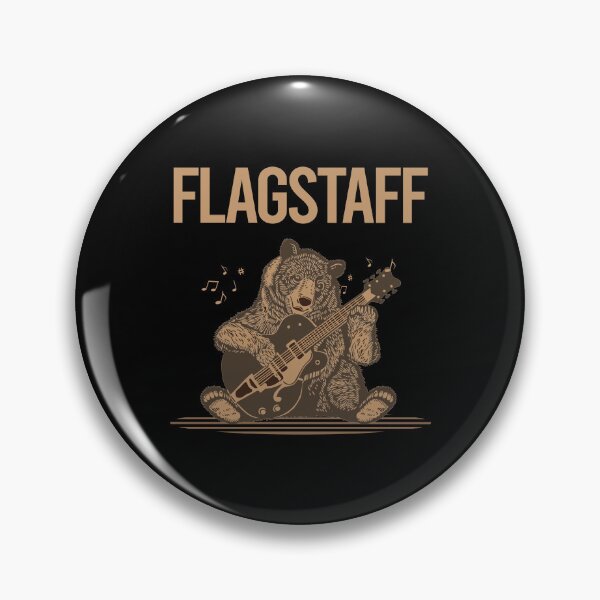 Item preview, Bear With Guitar Flagstaff designed and sold by BloodMoneyTwit.