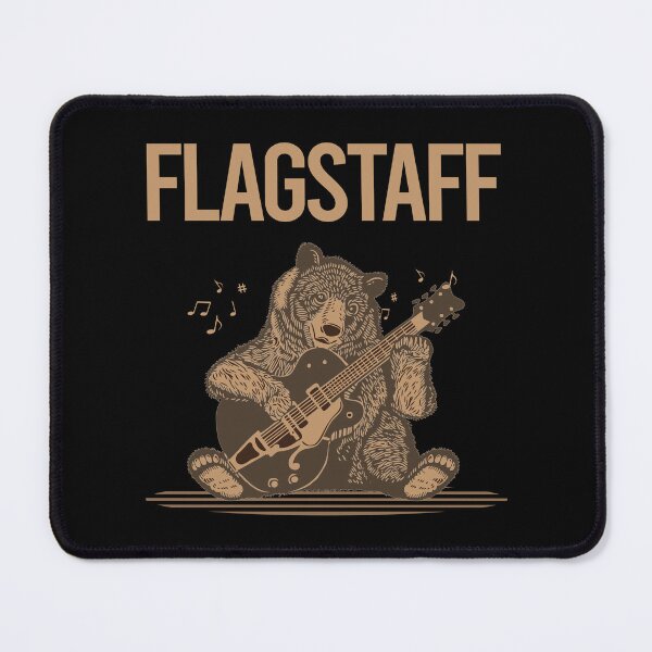 Item preview, Bear With Guitar Flagstaff designed and sold by BloodMoneyTwit.