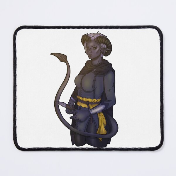 Item preview, Tiefling bard designed and sold by Little Crows Trinkets.