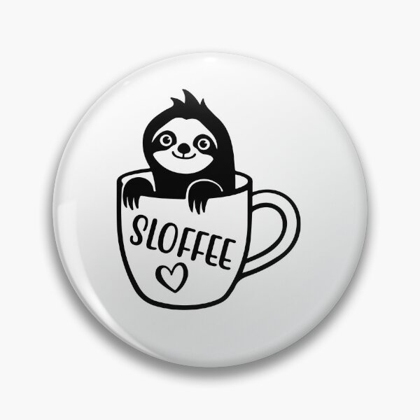 Item preview, "SLOFEE" FUNNY SLOTH QUOTE sticker for extrovert people who loves sloths And gift for coffee  lovers  designed and sold by GhostAmine.