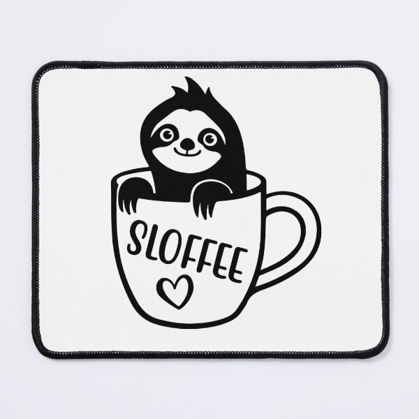 Item preview, "SLOFEE" FUNNY SLOTH QUOTE sticker for extrovert people who loves sloths And gift for coffee  lovers  designed and sold by GhostAmine.