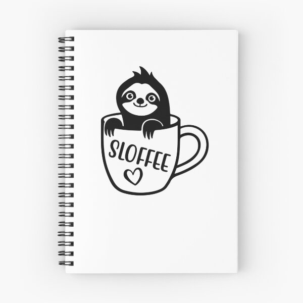 Item preview, "SLOFEE" FUNNY SLOTH QUOTE sticker for extrovert people who loves sloths And gift for coffee  lovers  designed and sold by GhostAmine.