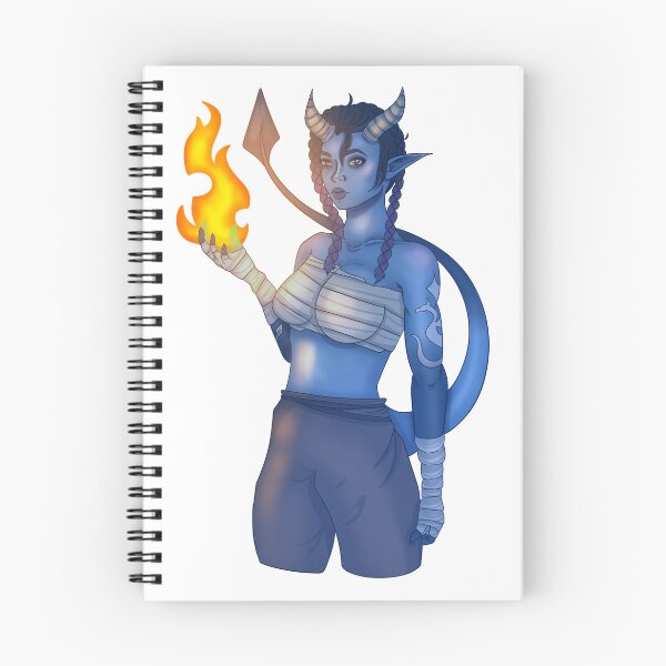Item preview, Tiefling Monk designed and sold by Little Crows Trinkets.