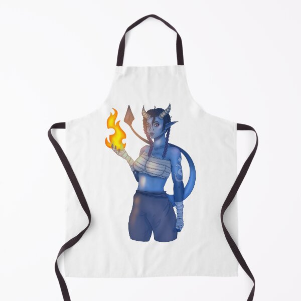 Item preview, Tiefling Monk designed and sold by Little Crows Trinkets.