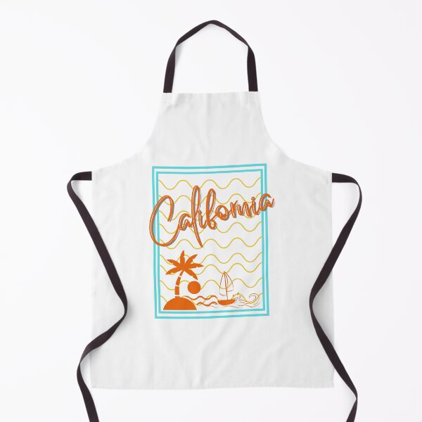 Item preview, waves , boat, coconut tree, california text designed and sold by HelloTARA.