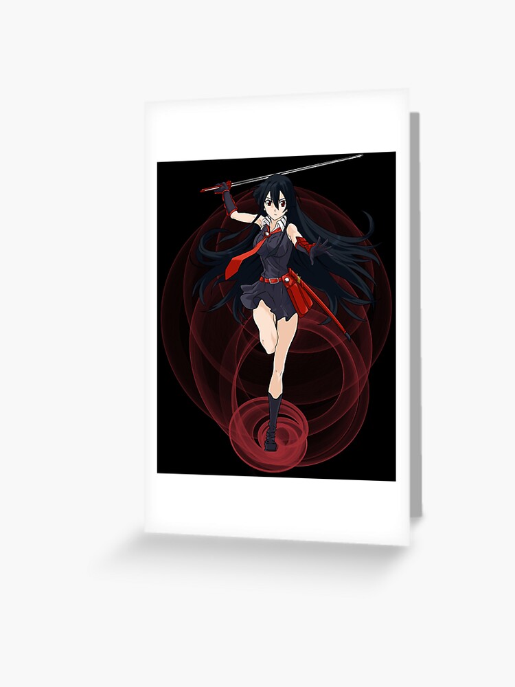 Gifts For Men Akame Ga Kill Anime Gifts For Christmas | Greeting Card