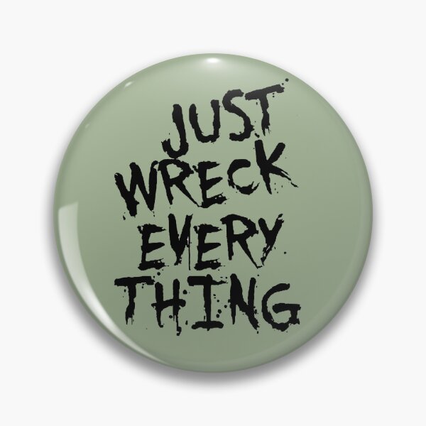 Item preview, Just Wreck Everything Black Grunge Graffiti designed and sold by taiche.