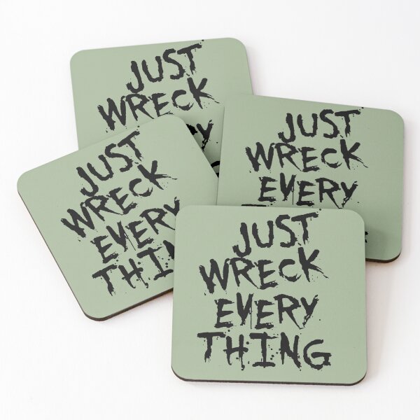 Item preview, Just Wreck Everything Black Grunge Graffiti designed and sold by taiche.