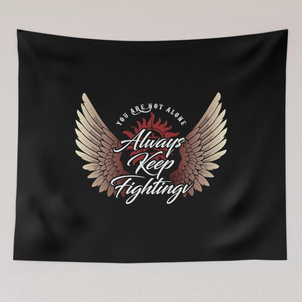 Item preview, Always Keep Fighting - Angelic designed and sold by Happy-Llama-Art.