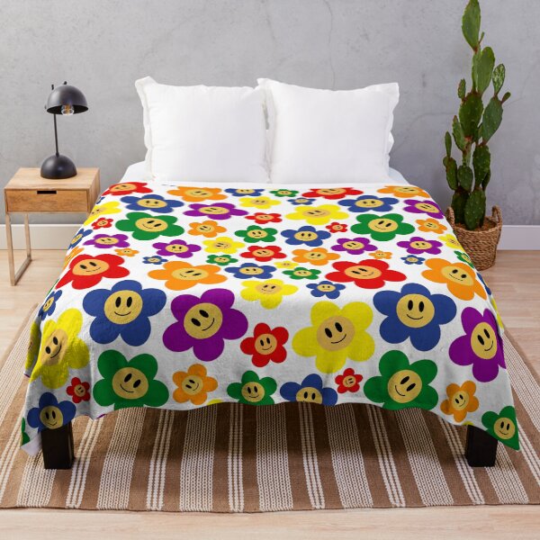 Item preview, Cute LGBT Rainbow Flower Pattern - White Background designed and sold by usernamenaijan.