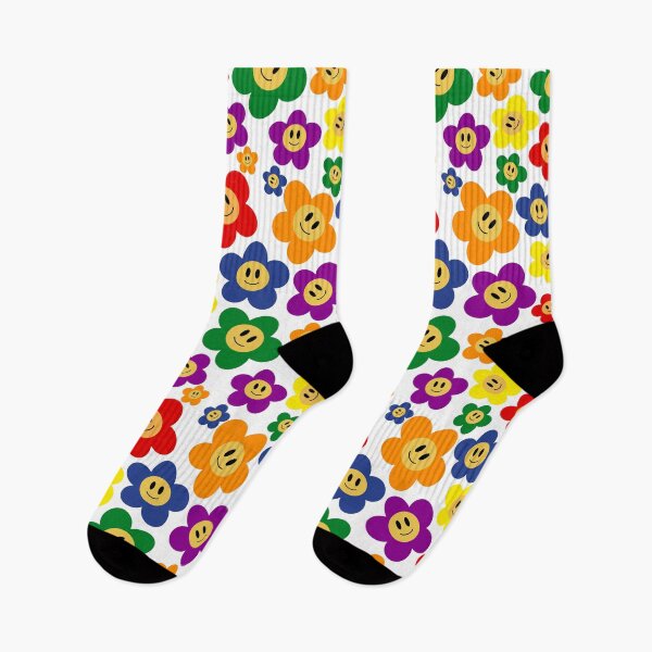 Item preview, Cute LGBT Rainbow Flower Pattern - White Background designed and sold by usernamenaijan.