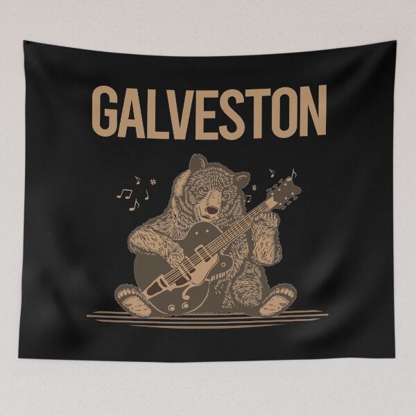 Item preview, Bear With Guitar Galveston designed and sold by BloodMoneyTwit.