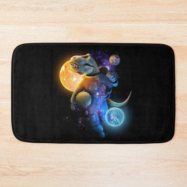 Item preview, Funny T-Rex as an astronaut in space with planets designed and sold by BrainlabStudios.