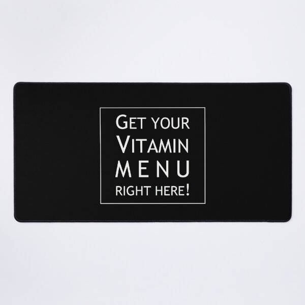 Item preview, Vitamin MENU... WHITE FONT designed and sold by nature. electrified..