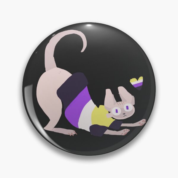 Item preview, Suéter de gato esfinge orgullo nb no binario designed and sold by revioLATE.