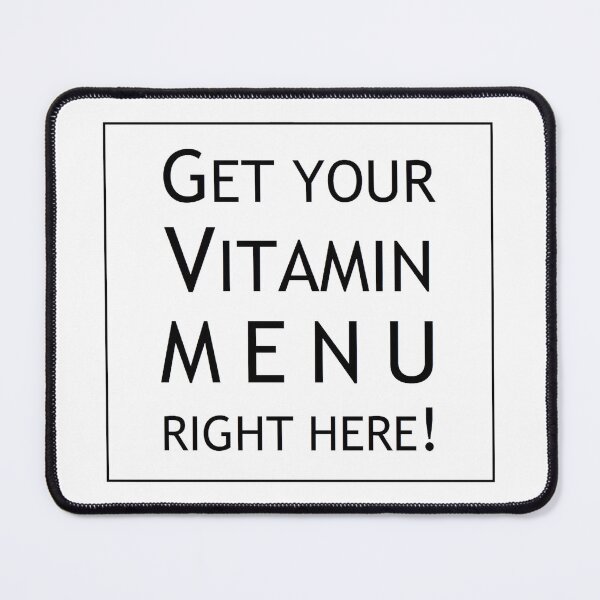 Item preview, Vitamin MENU... BLACK FONT designed and sold by nature. electrified..