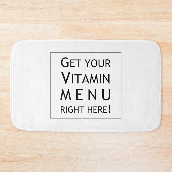 Item preview, Vitamin MENU... BLACK FONT designed and sold by nature. electrified..