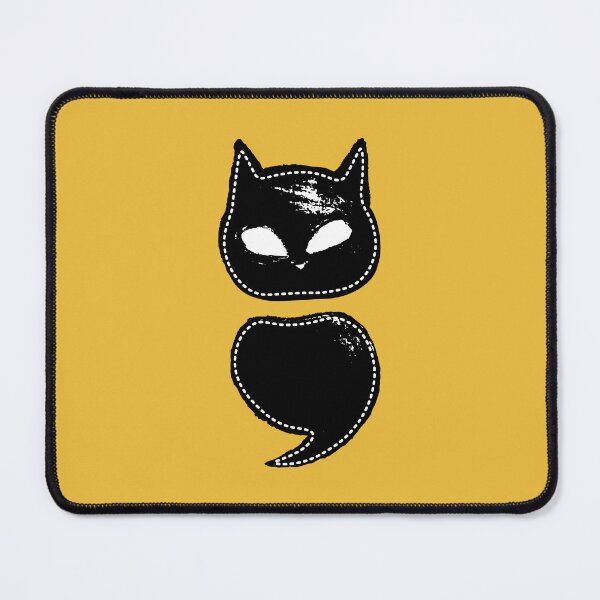 Item preview, Semicolon Cat designed and sold by THROUGH-LIFE.
