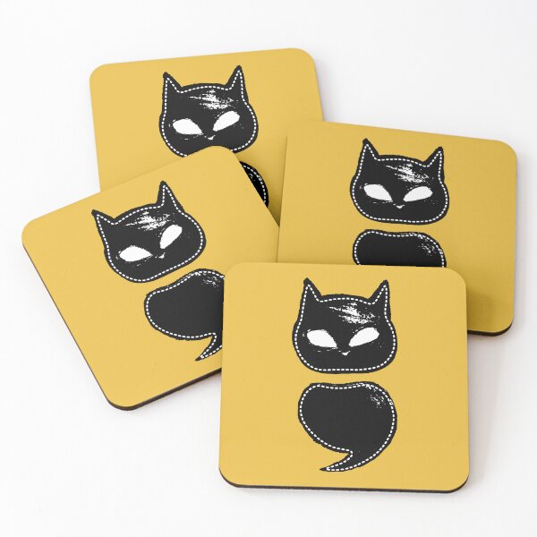Item preview, Semicolon Cat designed and sold by THROUGH-LIFE.